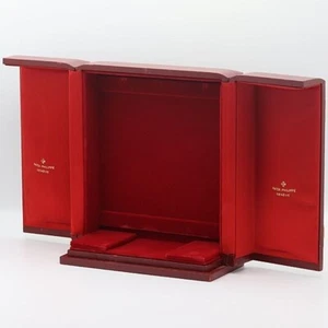Patek Philippe Leather Box for Wrist Watch Bordeaux/Red Color 9.6×20.4×23.5 Used - Picture 1 of 6