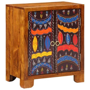 Credenza Multicolore 50x35x60 in Legno Massello di Acacia vidaXL - Foto 1 di 12
