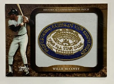 2009 Topps Willie McCovey 1969 MLB All Star Game Commemorative Patch Card LPR133 - Image 1 of 2