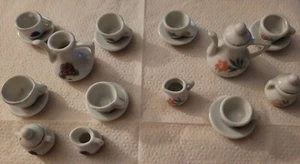 MINIATURE TEA SETS - 2 sets - Picture 1 of 7