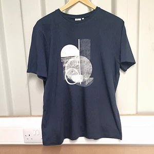 Kin Mens Top T-Shirt Blue Size M Medium Graphic 100% Cotton Popover Casual - Picture 1 of 7
