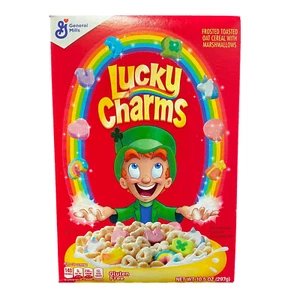 Cereal de avena tostado esmerilado Lucky Charms con malvaviscos 297 g desayuno EE. UU. - Imagen 1 de 9