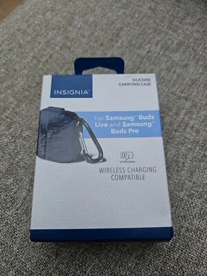 Funda de transporte de silicona Insignia para Samsung Buds Live y Buds Pro. AZUL Foto 1 de 4