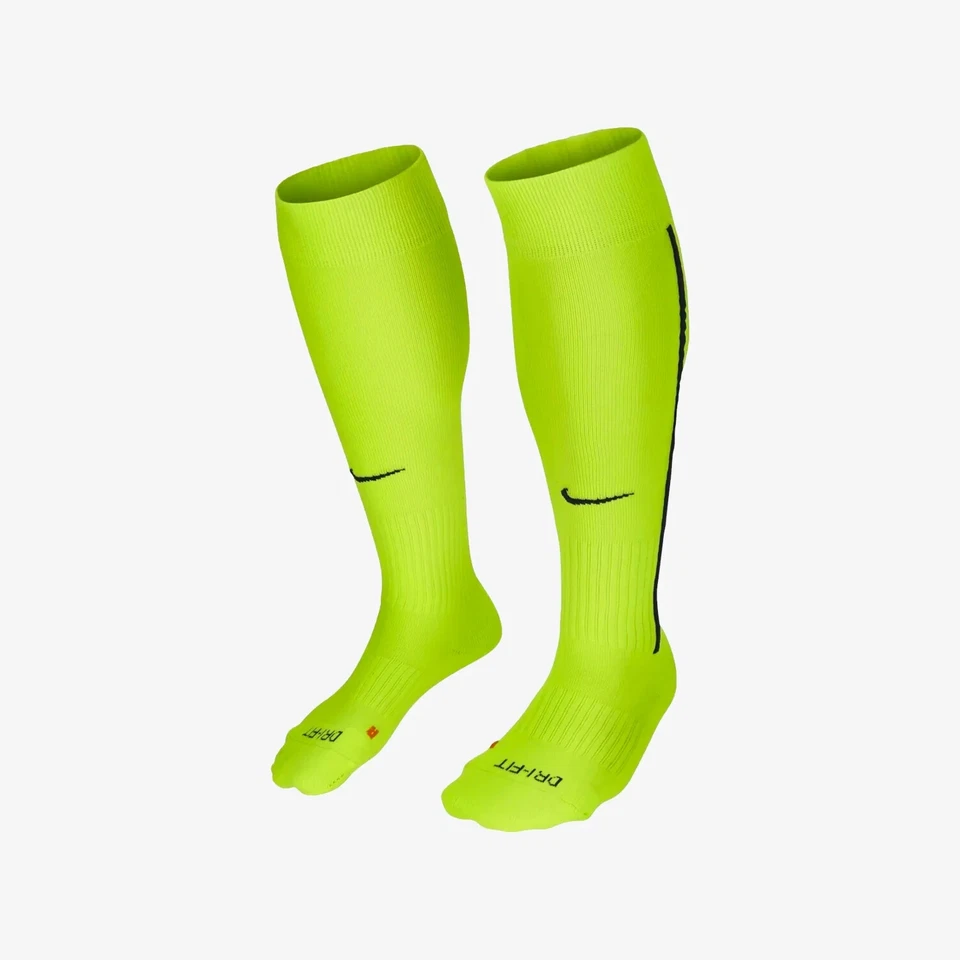 Calcetines de fútbol Nike para mujeres niños niñas jóvenes Vapor III sobre la pantorrilla Volt $15 pequeños Foto 1 de 1