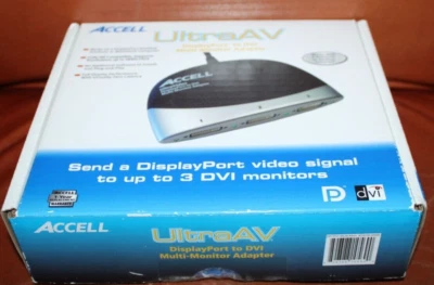 Accell UltraAV K087B-005B DisplayPort to DVI-D Multi-Monitor Cable Adapter - Image 1 of 4