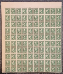 MALACK 408 VF/XF OG NH, 1c Washington Hoja de 100, ..MÁS.. f0619 - Imagen 1 de 1