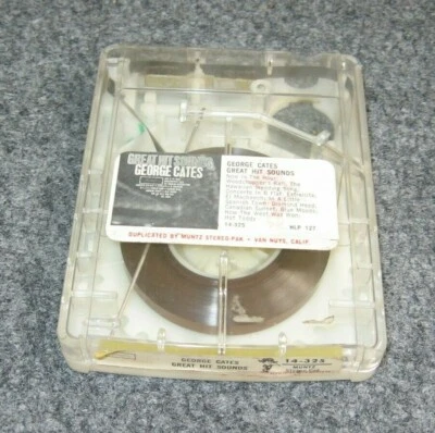 GEORGE CATES Great Hit Sound Track Clear Tape Cartridge 14-325 Muntz Jazz HLP127 - Image 1 of 4