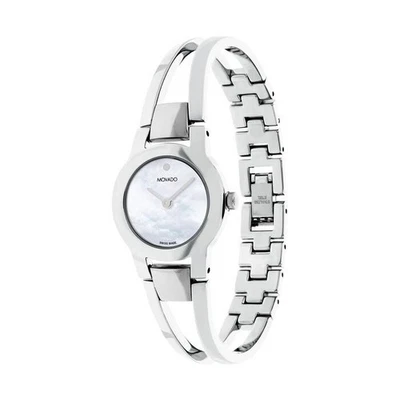 Movado Impresa Bangle Swiss Quartz Women's Mother-of-Pearl Dial Watch 0607723 - Image 1 of 3