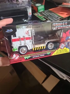 Transformers OPTIMUS PRIME Ghost Busters Die-Cast Vehicle NEW Jada Toys 1:32 - Picture 1 of 10