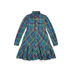 Polo Ralph Lauren Long Sleeve Plaid Dress sz 6  - Picture 1 of 10
