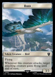 4x Bird Token (3/3 flying) / Food Token - NM - Tales of Middle-earth - MTG - Picture 1 of 2