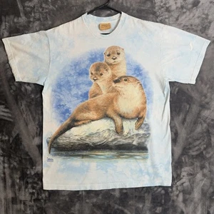 Vintage Y2K The Mountain Sea Otter Size XL Greg Giodano Tie Dye - Imagen 1 de 8