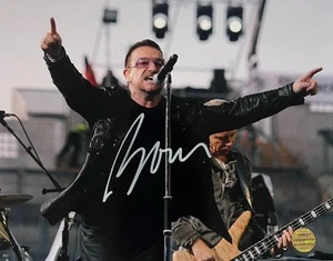 Paul David Hewson ‘Bono’ U2 Signed Autographed 11x8.5 Photo with COA - Picture 1 of 6