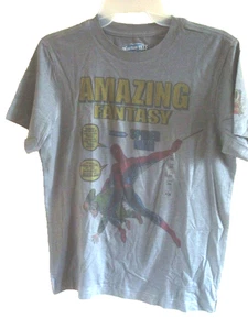 Boys T-Shirt Gray Spiderman Size XL (14) NEW - Picture 1 of 2