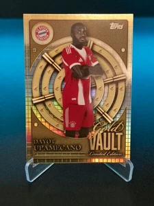 Carta 2025/26 Topps Bayern Monaco da collezione Tin Gold Vault Dayot Upamecano - Foto 1 di 2