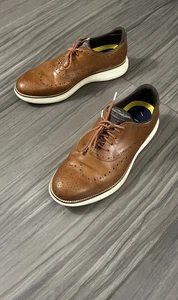 Cole Haan Grand Ultra Budapester Oxford britisch hellbraun Leder C32057 Herren Größe 11 M - Bild 1 von 24