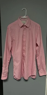 Camisa de vestir Ted Baker Endurance para hombre 15,5 - 34-35 rosa manga larga ver descripción. Foto 1 de 4