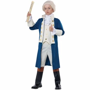 Alexander Hamilton George Washington President Colonial Child Boys Costume - Picture 1 of 5
