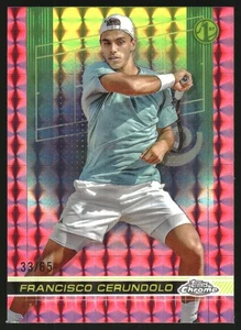 2024 Topps Chrome Pink Geometric Refractors #105 Francisco Cerundolo /65 - Bild 1 von 2