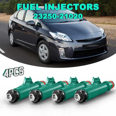 4x Inyectores de combustible 23250-21020 para Toyota Echo Prius Scion xA xB 1,5 L L4 2001-09 Foto 1 de 4