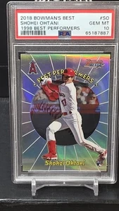 2018 BOWMANS BEST SHOHEI OHTANI 1998 BEST PERFORMERS ROOKIE CARD #SO PSA 10 GEM - Picture 1 of 1