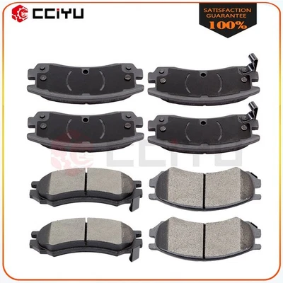 Front Rear Brake Pads Ceramic Fit For 1993-1998 Saturn SC2 1991-1998 SL SL1 SL2 - Image 1 of 4