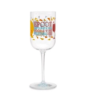 2021 Epcot Food And Wine Festival Stemmed Wine Glass Disney Parks Set of 2 - Picture 1 of 4