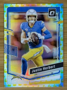 2023 Donruss Optic Justin Herbert Flex Emoji Prizm #/149 - SSP Case Hit - Bild 1 von 2