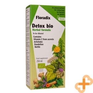 FLORADIX Detox Bio 250ml Multi Vitamin Mineral Organic Digestive System - Picture 1 of 24