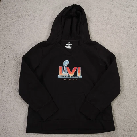 Super Bowl LVI Sweater Adult Large Black Sweatshirt Hoodie Fanatics NFL Womens Cover