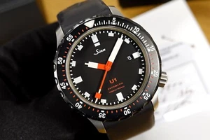 SINN 44 mm U1 SDR Automatik 1010.040 FULL SET ETA 2824-2 schwarze Lünette BOX - Bild 1 von 11