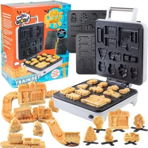 Waffle Wow Train Set Waffle Maker, w/ 4 Removable, Dishwasher Safe Plates - Picture 1 of 5