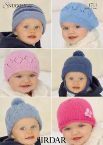 Sirdar Modello per Lavoro a Maglia - Snuggly Dk, Cappelli 1711 - Foto 1 di 1