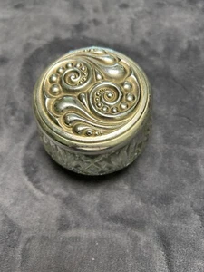 Vintage Avon Haut Feuchtigkeit Creme Silber Ton Deckel Glas. - Bild 1 von 3