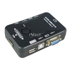 USB2.0 VGA KVM Switch Box Splitter for Computer Sharing Monitor Keyboard Mouse S