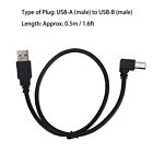 USB‑A To USB‑B Male Conversion Cable Cord Right Angle Connection Adapter❤GSA