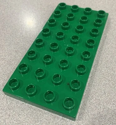 Official Lego Duplo 4x8 Stud Base Board Plate - Green - Image 1 of 2