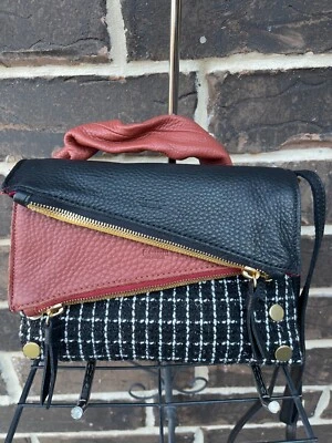 NWT $395 Hammitt Dillon Small  Crossbody Midnight Trellis black white brick - Image 1 of 4