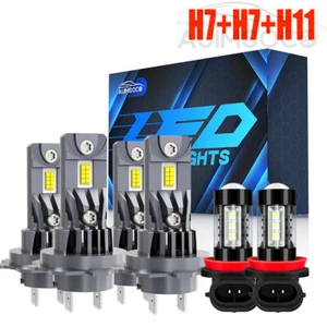 Kit de bombillas LED para coche para Audi A3 A4 A5 A6 Q5 2009-2014 haz alto + haz bajo + luz antiniebla - Imagen 1 de 14