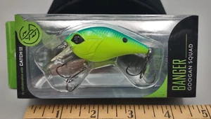 NEW Googan Banger Squarebill Crankbait 3/8oz  2-1/4in - Chartreuse Blue Back - Picture 1 of 4