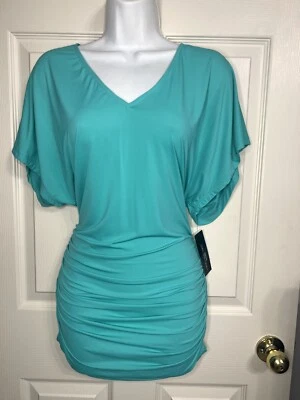 Nuevo con etiquetas Vestido Top Granate Hill Carmen Marc Valvo Talla M/L Aqua SwimWear Acanalado Foto 1 de 4