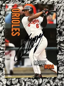 BALTIMORE ORIOLES MELVIN MORA SIGNED TEAM EXCLUSIVE POSTCARD - Picture 1 of 2
