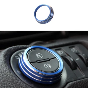 For Buick Regal 2009-2016 Headlight Switch Control Button Trim Aluminum Blue 1PC - Imagen 1 de 6