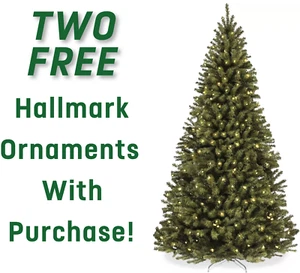 4.5 Ft Amerzest Pre-Lit Premium Blue Fir Artificial Christmas Tree Clear Lights - Picture 1 of 7