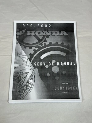 Manual de reparo oficial de fábrica impresso com 3 furos 99-02 Honda CBR1100XX - Imagem 1 de 3