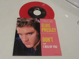 Elvis Presley  45  & Picture Sleeve   Don't    RCA Red Vinyl - Picture 1 of 1