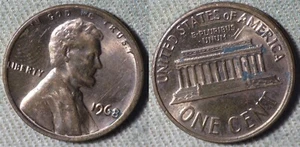Errors : 1968 Cent Broadstruck IREC2512 - Picture 1 of 1