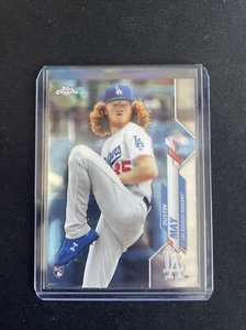 2020 Topps Chrome Dustin May RC Los Angeles Dodgers Rookie #176 - Picture 1 of 2
