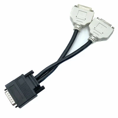 NEW Dell Dual DVI Y Splitter Cable Adapter for ATI Radeon B629 Video Card - Image 1 of 4