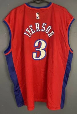 CAMISETA DE BALONCESTO HOMBRE NBA ALLEN IVERSON PHILADELPHIA 76ERS SIXERS TALLA 2XL Foto 1 de 4